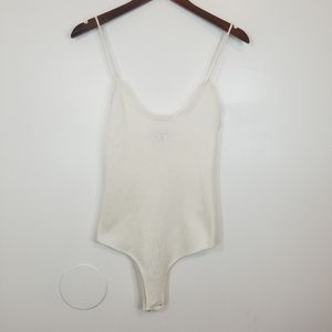 Lulus White Sleeveles Bodysuit
